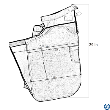 Gibbins Rip Stop Hipster Farrier Apron Long