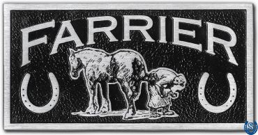Decorative Farrier License Plate
