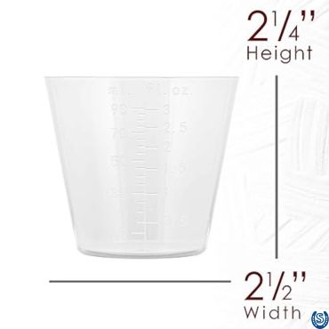 Plastic Measuring Cups for Acrylic Glue Mixing