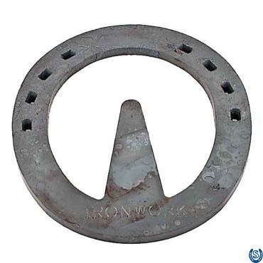 Ironworks Egg Heart Bar Punched Steel Therapeutic Horseshoe