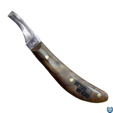 Werkman Hoof Knife Short Straight Blade Right Handed